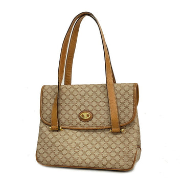 CELINE Handbag Macadam Leather Brown Women's
