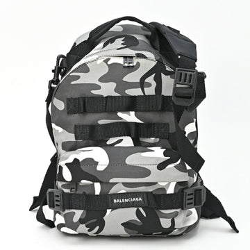 BALENCIAGA Army Multi-Carry Backpack 644031 Nylon Grey [Camouflage Print]