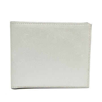 HERMES MC2 Copernicus Men,Women Box Calf Leather Bill Wallet [bi-fold] Off-white