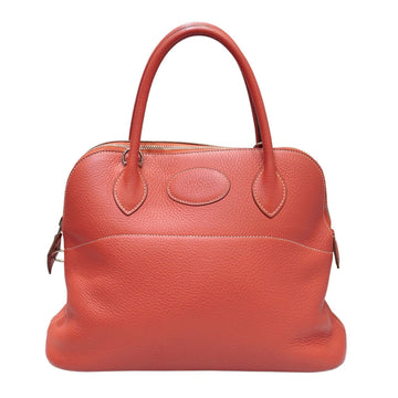 HERMES Bolide 31 Handbag Shoulder Bag Rosy/Silver Hardware Taurillon O Stamp A220 Women's Men's
