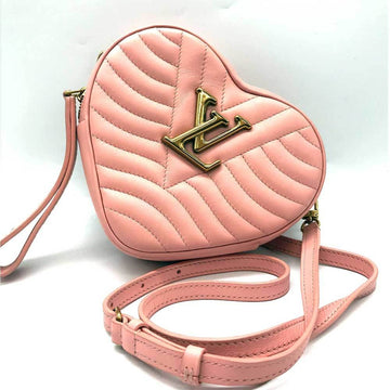 LOUIS VUITTON New Wave Heart Shoulder Bag Pochette Pink  M53769