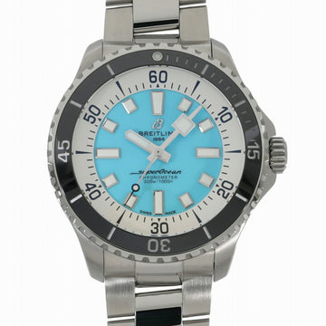 BREITLING Superocean Automatic 44 A17376211L2A1 Turquoise Blue x White Men's Watch