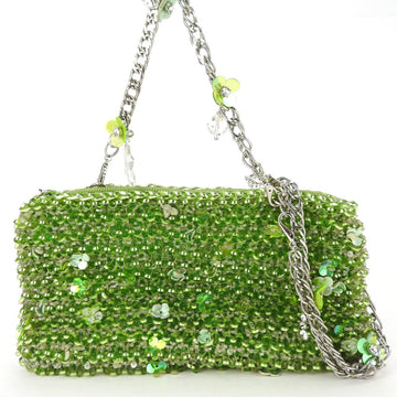 ANTEPRIMA Shoulder Bag Wire Fioritura Green Chain Flower Handbag Women's