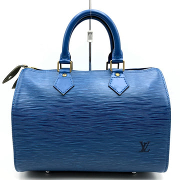 LOUIS VUITTON M43015 Speedy 25 Epi Handbag Boston Bag Blue Women's