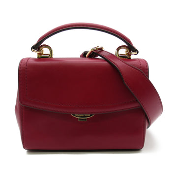 MICHAEL KORS Shoulder Bag Red Maroon leather 32T8GF5M1L550