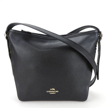 COACH Shoulder Bag 36536 Leather Black Women's