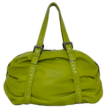 BOTTEGA VENETA Boston Bag Green Intrecciato 246128 ec-20084 Handbag Leather  Women's