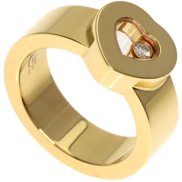 CHOPARD Happy Diamond Ring K18 Yellow Gold Women's