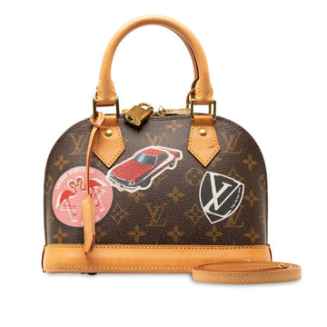 LOUIS VUITTON Monogram M43230 Women's Handbag,Shoulder Bag Brown,Monogram,Multi-color,Red Color