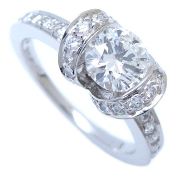 TIFFANY&Co.  Ribbon Ring Single Diamond 0.53ct H.VVS2 8 Pt950 Platinum 290906