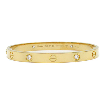 CARTIER Love 4P diamond bracelet Clear K18 [Yellow Gold] diamond