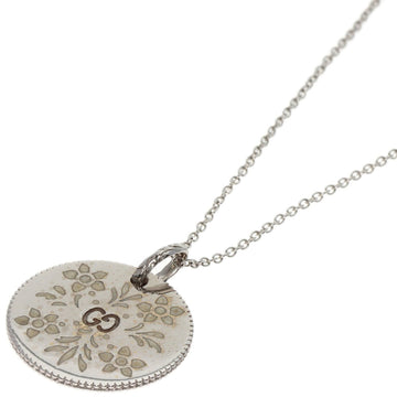GUCCI Icon Blooms Necklace K18 White Gold Women's