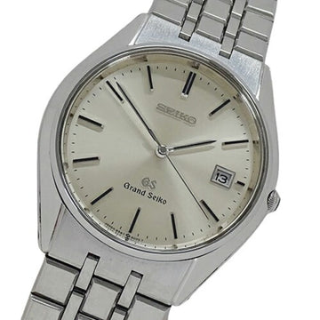 GRAND SEIKO GS 9587-8000 Watch Men's Date Quartz Stainless Steel SS Silver Polished