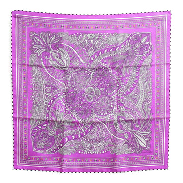 HERMES Carre55 Scalf Purple silk