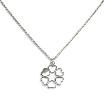 TIFFANY/ 925 Heart Flower Pendant/Necklace