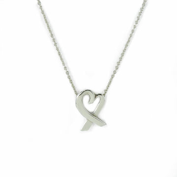 TIFFANY Necklace Loving Heart Silver 925 Approx. 2.1g Paloma Picasso Accessories Women's &Co.