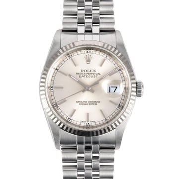 ROLEX 16234 Datejust 36 P series [manufactured in 2000] Automatic watch Silver dial SS x WG Men's