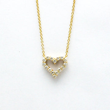 TIFFANY Sentimental Heart Necklace Yellow Gold [18K] Diamond Men,Women Fashion Pendant Necklace [Gold]