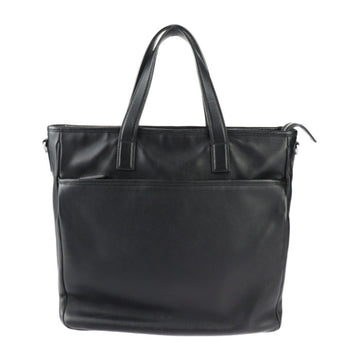 PRADA Bag Tote 2VG033 Leather Black Shoulder