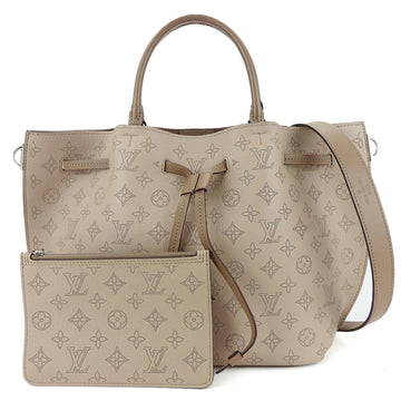 LOUIS VUITTON Handbag Girarotta M54403 Monogram Mahina Gale Beige Shoulder Bag for Women