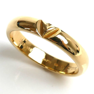 LOUIS VUITTON K18YG Yellow Gold Wedding Ring LV Volt Multi Q9O60E 51 3.8g Women's