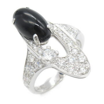 BVLGARI Elysia Onyx Ring Ring Black Clear K18WG[WhiteGold] Onyx Black Clear