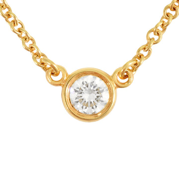 TIFFANY & Co. Visthe Yard Necklace Diamond K18YG Women's