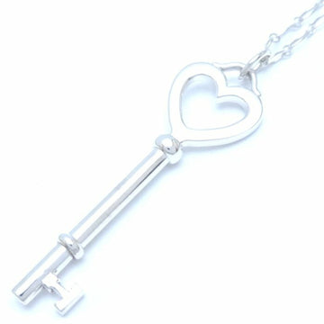 TIFFANY&Co.  Open Heart Key Necklace Silver 925 291199