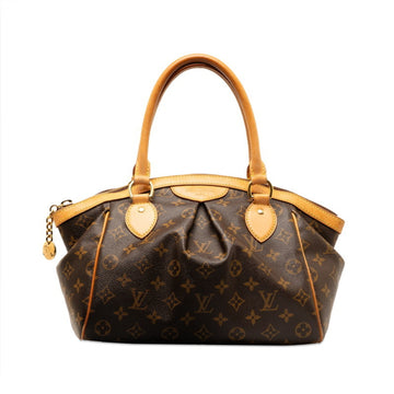 LOUIS VUITTON Monogram Tivoli PM Handbag M40143 Brown PVC Leather Women's