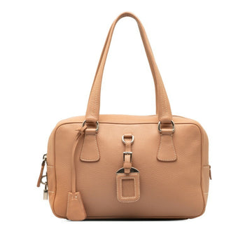PRADA Handbag BR2247 Cipria Pink Beige Leather Women's