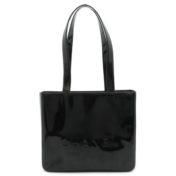 CHANEL Tote bag Shoulder Patent leather Black