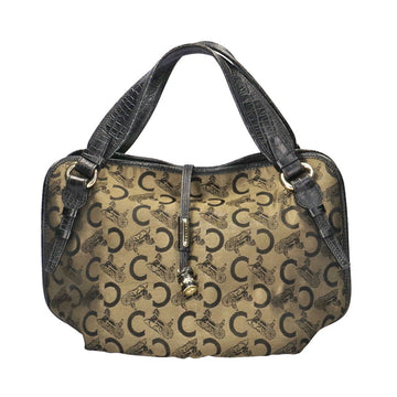 CELINE C Macadam Bag Handbag Canvas Black Women's  Carriage Pattern BRB00990000003249