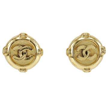 CHANEL Earrings, Gold Plated, Approx. 20.3g, Women's, I131824073