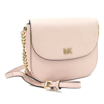 MICHAEL KORS Shoulder Bag Half Dome Crossbody 32S8GF5COL Light Pink Leather Chain Pochette MK Women's