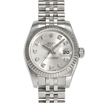 ROLEX Datejust 26 179174G Silver Dial Wristwatch for Women