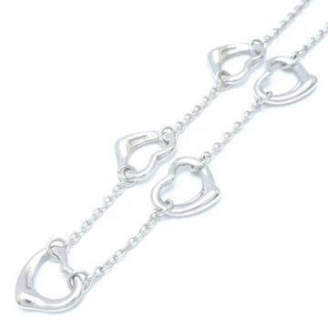 TIFFANY&Co.  Open Heart Necklace 5 Motifs Elsa Peretti Silver 925 291111
