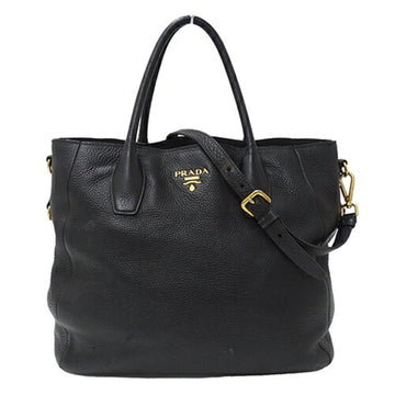 PRADA bag ladies brand handbag shoulder 2way leather black BN2317