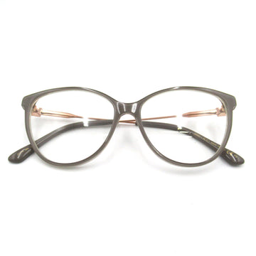 JIMMY CHOO Date Glasses Glasses Frame Gray Gold Stainless Steel Plastic 314 6RI[54]