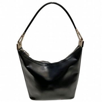GUCCI 001-3814 Black Leather Bag Shoulder for Women