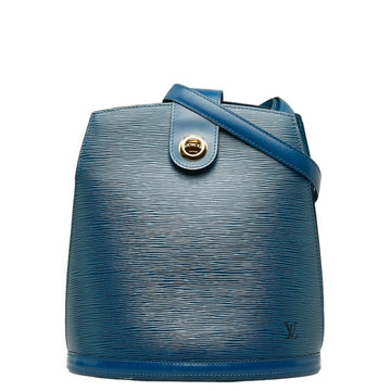 LOUIS VUITTON Epi Cluny Shoulder Bag M52255 Toledo Blue Leather Women's