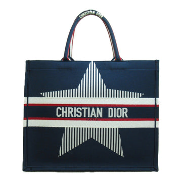 Dior Book Tote Large Tote Bag Navy canvas