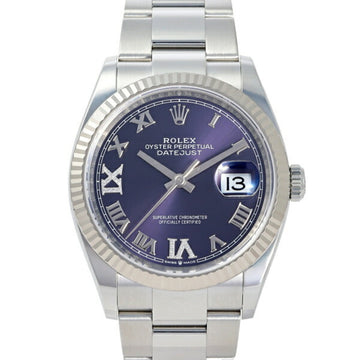 ROLEX Datejust 36 126234 Aubergine [VI,IX Diamond] Dial Watch Men's