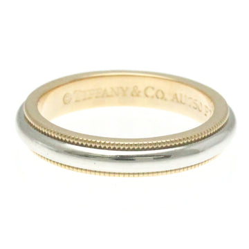 TIFFANY Classic Milgrain Ring Pink Gold [18K],Platinum Fashion No Stone Band Ring Gold,Silver