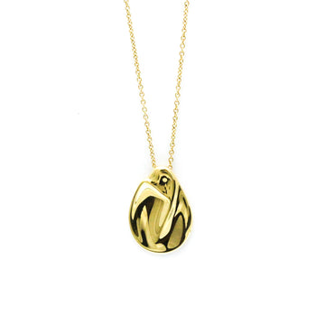 TIFFANY Madonna Necklace Yellow Gold [18K] No Stone Men,Women Fashion Pendant Necklace [Gold]