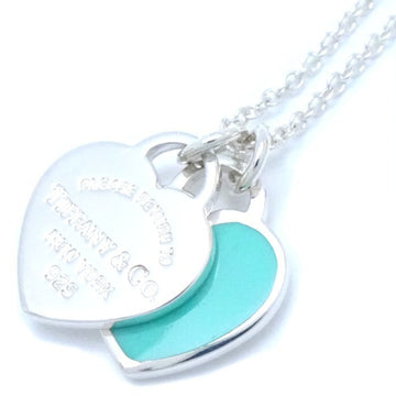 TIFFANY&Co.  Return to Double Heart Tag Necklace Blue Silver 925 291817