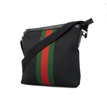 GUCCI Shoulder Bag Sherry Line 631195 Nylon Black Women's