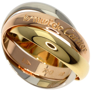 CARTIER Trinity #49 Ring, K18 White Gold/K18YG/K18PG, Women's,