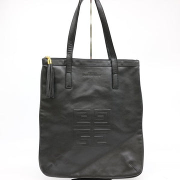 GIVENCHY Tassel Tote Bag Handbag Leather Black