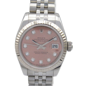 ROLEX Datejust 10P diamond Z number Wrist Watch 179174G Mechanical Automatic Pink Stainless Steel 179174G