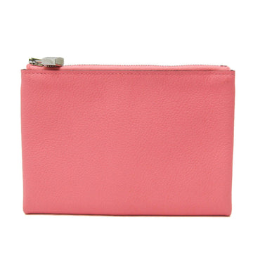 HERMES Atout PM Women's Evercalf Leather Pouch Light Pink
